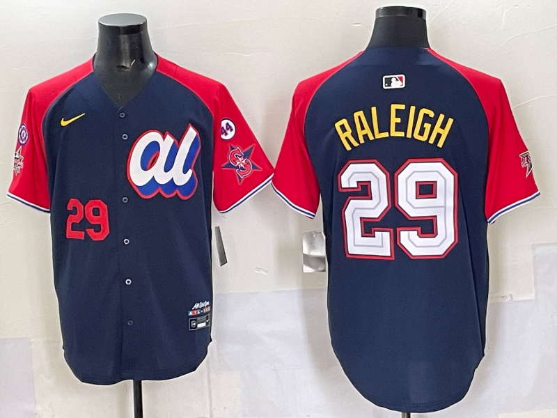 Men Seattle Mariners #29 Raleigh Blue MLB  All star Nike 2025 Jersey style 0017